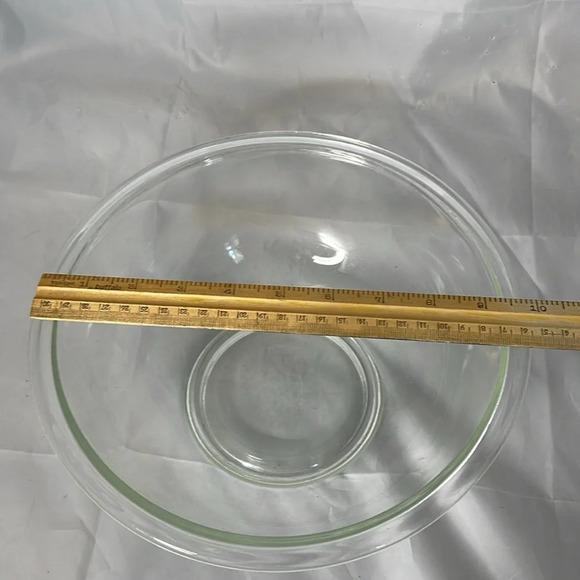 VINTAGE 1980’s PYREX 2.5L Clear Glass Bowl Corning NY USA 325 Oven Microwave - Picture 7 of 8